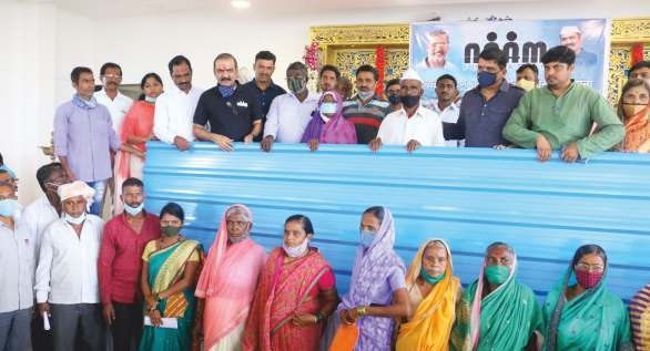 Distribution of GI Sheets during Heavy Flood