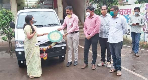 Mortuary Vehicle Donated to Malkapur Nagarpalika during Covid-19