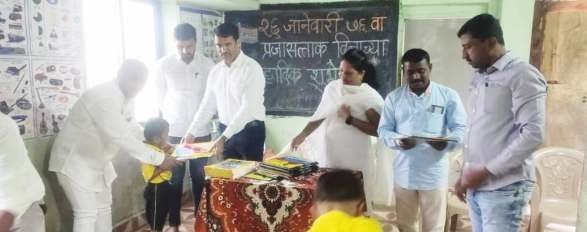 Educational materials handed over to students